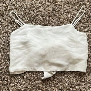 Brandy Melville cropped tie back cami